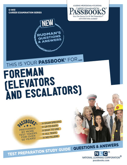 Book cover of Foreman (Elevators and Escalators): Passbooks Study Guide (Career Examination Series: C-1416)