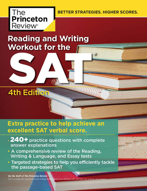 Book cover of Reading and Writing Workout for the SAT, 4th Edition (College Test Preparation)