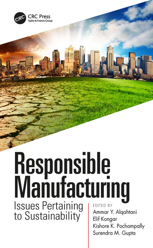 Book cover of Responsible Manufacturing: Issues Pertaining to Sustainability