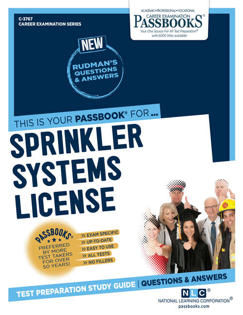 Book cover of Sprinkler Systems License: Passbooks Study Guide (Career Examination Series)