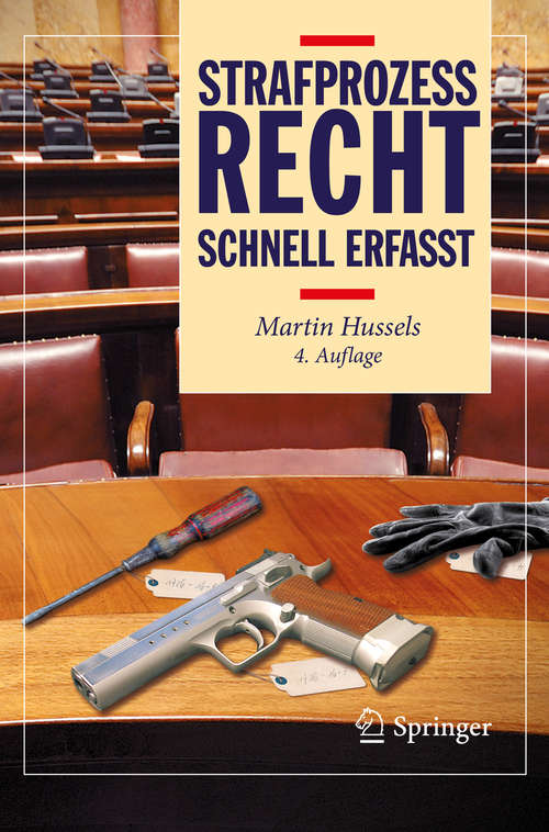 Book cover of Strafprozessrecht - Schnell erfasst (4. Aufl. 2020) (Recht - schnell erfasst)