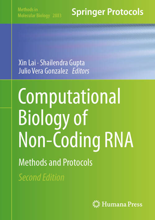 Book cover of Computational Biology of Non-Coding RNA: Methods and Protocols (Second Edition 2025) (Methods in Molecular Biology #2883)