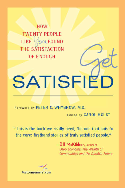 Book cover of Get Satisfied
