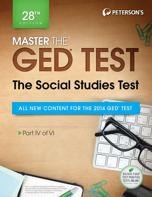Book cover of Master the GED Test: Part IV of VI