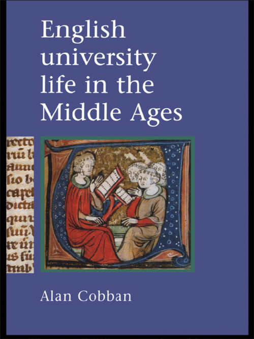 Book cover of English University Life In The Middle Ages