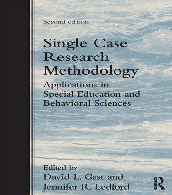Book cover of Single Case Research Methodology