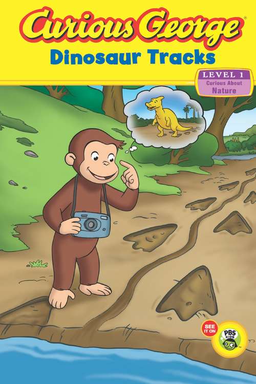 Book cover of Curious George Dinosaur Tracks