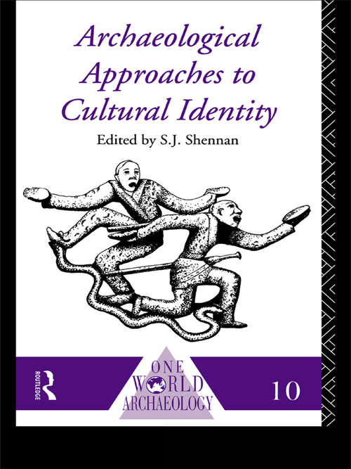 Book cover of Archaeological Approaches to Cultural Identity (2) (One World Archaeology)