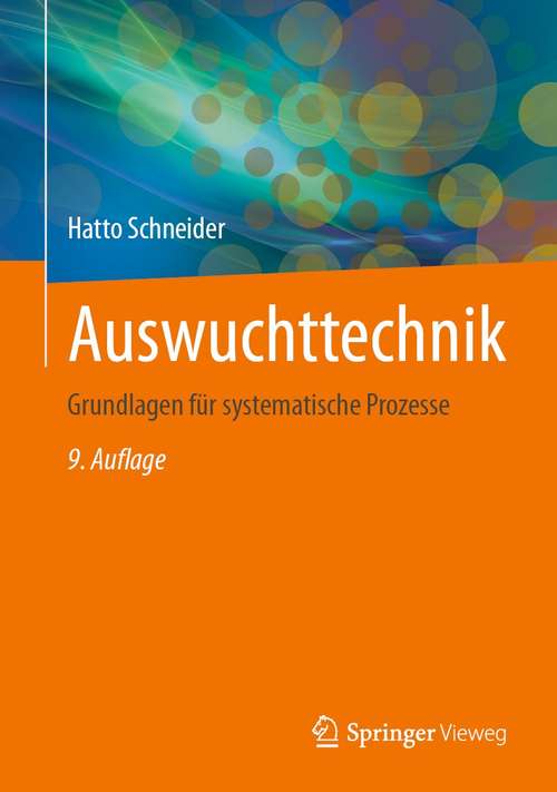 Book cover of Auswuchttechnik: Grundlagen für systematische Prozesse (9. Aufl. 2020)