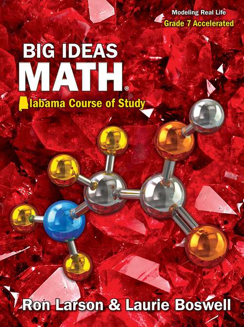Book cover of Big Ideas Math Alabama 2022 Grade 7 Accelerated