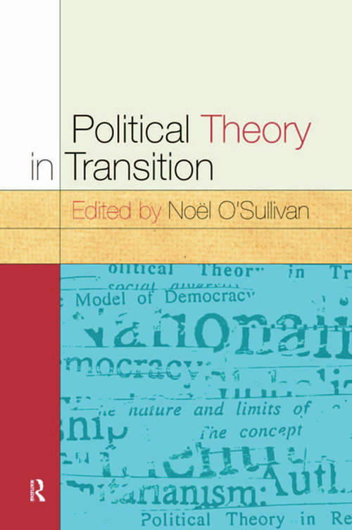 Book cover of Political Theory In Transition