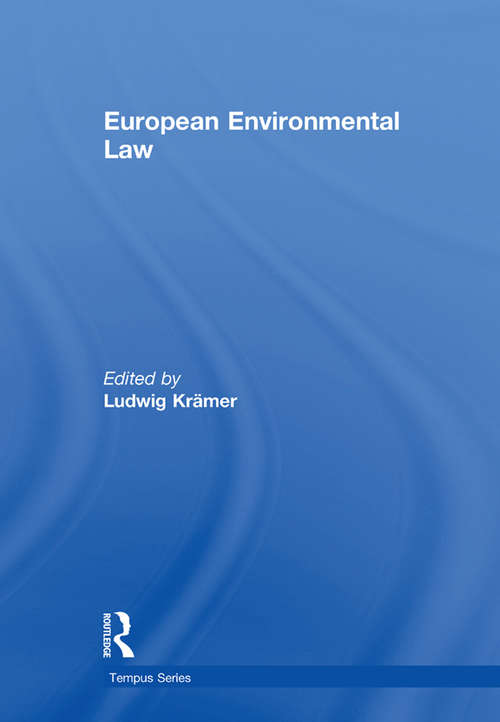 Book cover of European Environmental Law: A Comparative Perspective (Tempus Series)