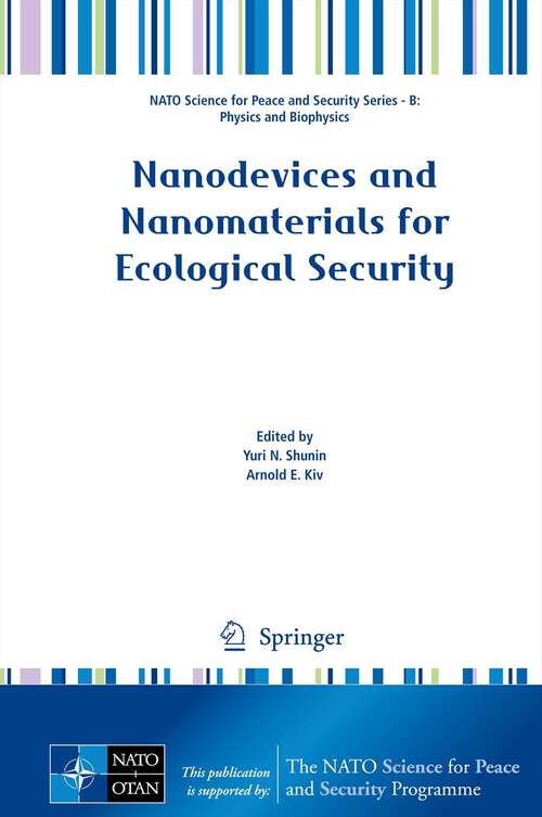 Book cover of Nanodevices and Nanomaterials for Ecological Security