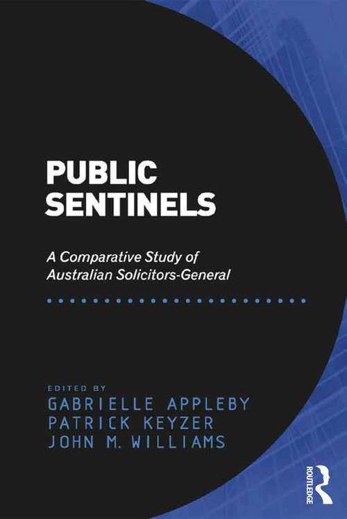 Book cover of Public Sentinels: A Comparative Study of Australian Solicitors-General