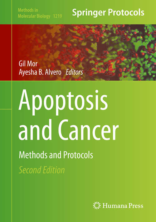 Book cover of Apoptosis and Cancer: Methods and Protocols (Methods in Molecular Biology #1219)
