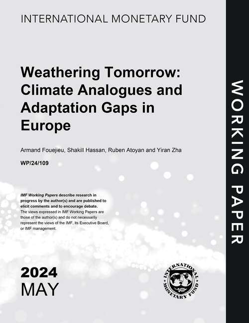 Book cover of Weathering Tomorrow: Climate Analogues and Adaptation Gaps in Europe