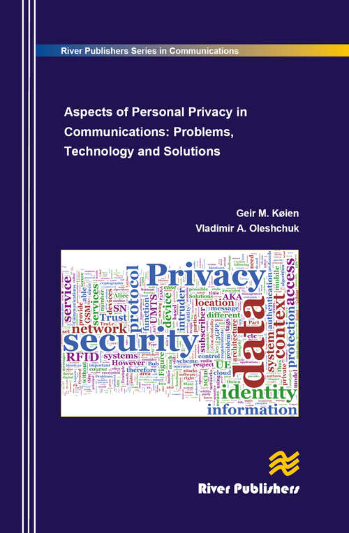 Book cover of Aspects of Personal Privacy in Communications - Problems, Technology and Solutions