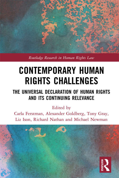 Book cover of Contemporary Human Rights Challenges: The Universal Declaration of Human Rights and its Continuing Relevance (Routledge Research in Human Rights Law)