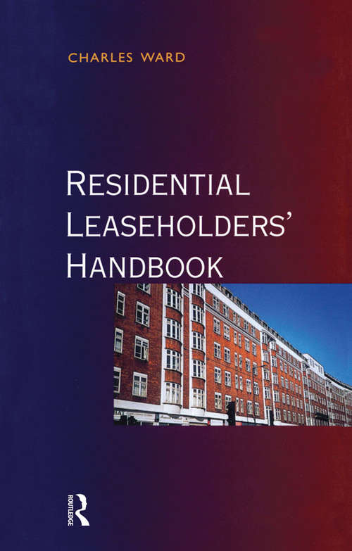 Book cover of Residential Leaseholders Handbook