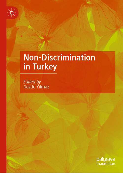 Book cover of Non-Discrimination in Turkey (1st ed. 2022)