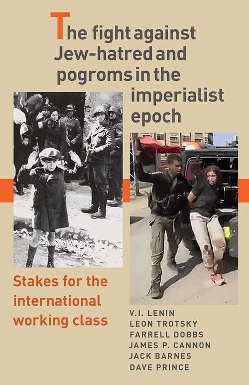 Book cover of The fight against Jew-hatred and pogroms in the imperialist epoch