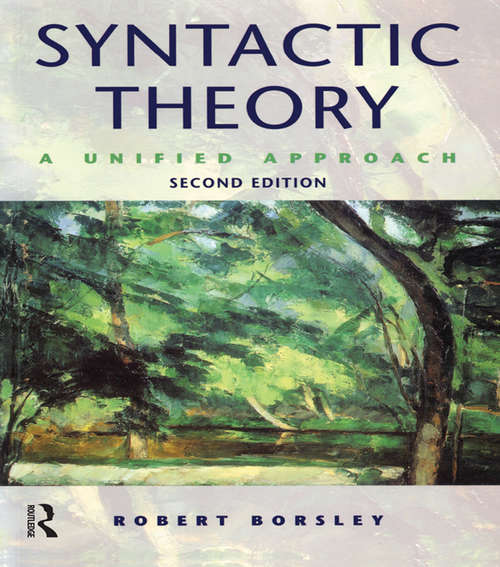 Book cover of Syntactic Theory: A Unified Approach (2)