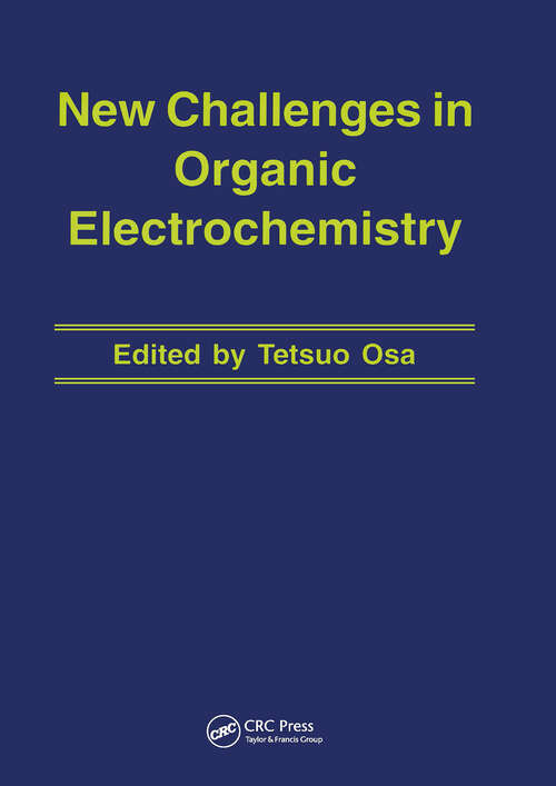 Book cover of New Challenges in Organic Electrochemistry