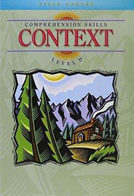 Book cover of Steck-Vaughn Comprehension Skills Context Level D