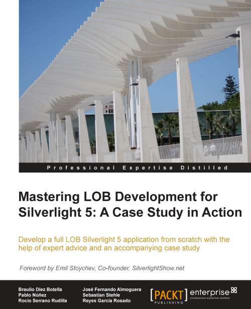 Book cover of Mastering LOB Development for Silverlight 5: A Case Study in Action
