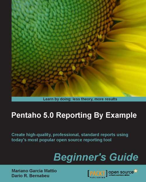 Book cover of Pentaho 5.0 Reporting By Example Beginner’s Guide