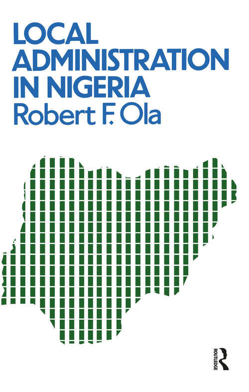 Book cover of Local Administration In Nigeria