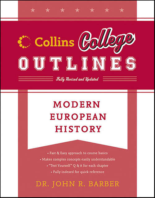 Book cover of Modern European History (Collins College Outlines)