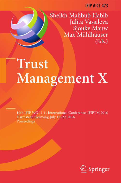Book cover of Trust Management X