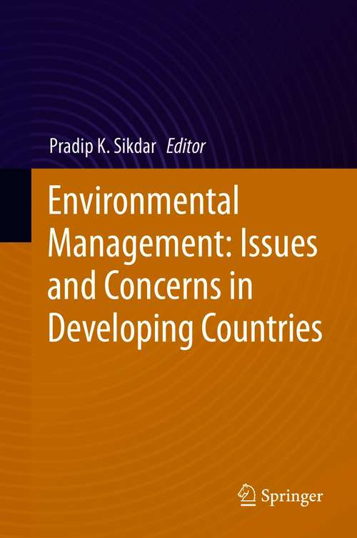 Book cover of Environmental Management: Issues and Concerns in Developing Countries (1st ed. 2021)