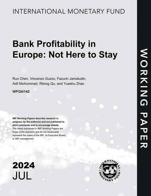 Book cover of Bank Profitability in Europe: Not Here to Stay