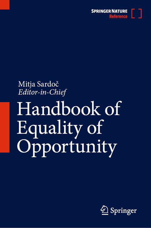 Book cover of Handbook of Equality of Opportunity (2024)