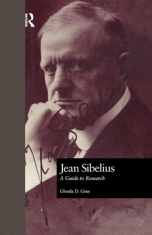 Book cover of Jean Sibelius: A Guide to Research (Routledge Music Bibliographies)