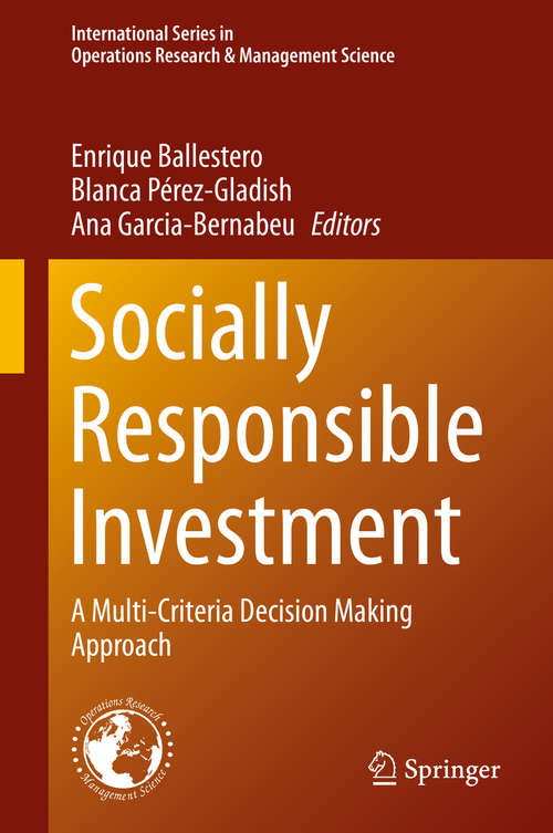 Book cover of Socially Responsible Investment