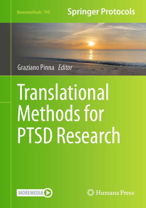 Book cover of Translational Methods for PTSD Research (1st ed. 2023) (Neuromethods #198)