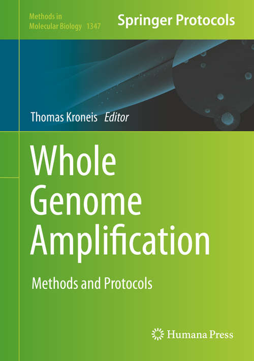 Book cover of Whole Genome Amplification