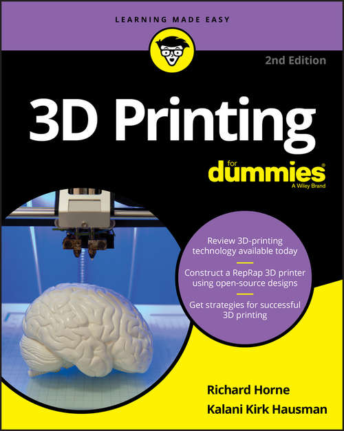 Book cover of 3D Printing For Dummies