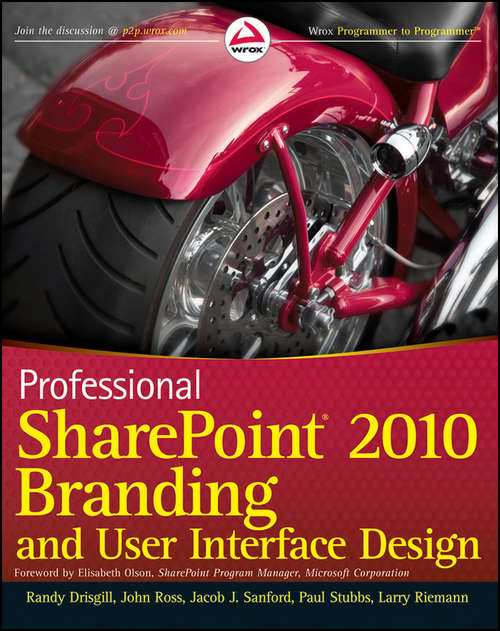 Book cover of Professional SharePoint 2010 Branding and User Interface Design