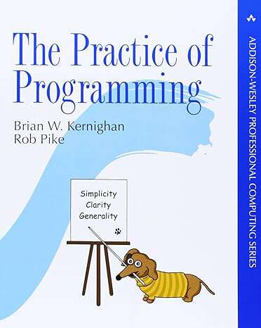 Book cover of The Practice of Programming