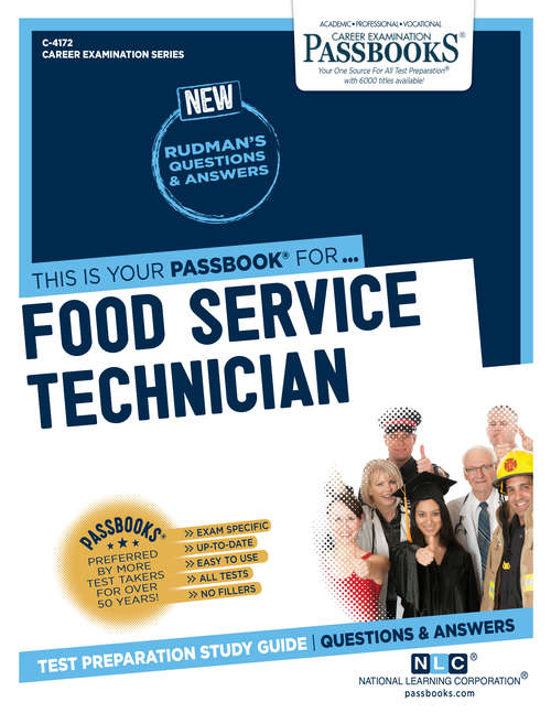 Book cover of Food Service Technician: Passbooks Study Guide (Career Examination Series)