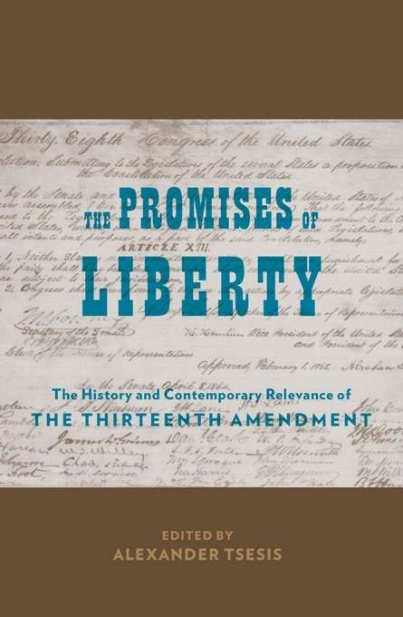 Book cover of The Promises of Liberty: The History and Contemporary Relevance of the Thirteenth Amendment