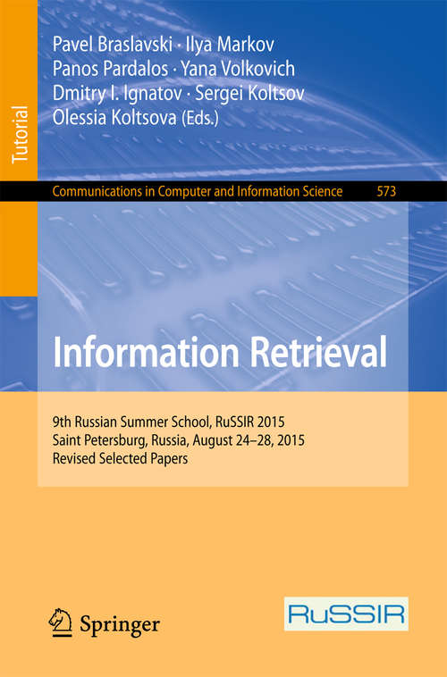 Book cover of Information Retrieval