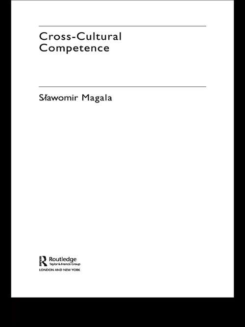 Book cover of Cross-Cultural Competence