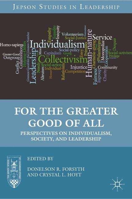 Book cover of For the Greater Good of All