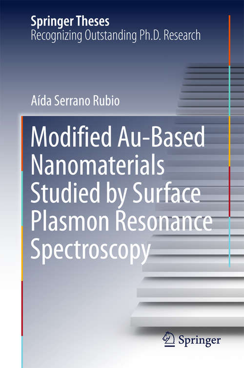 Book cover of Modified Au-Based Nanomaterials Studied by Surface Plasmon Resonance Spectroscopy