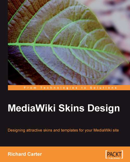 Book cover of MediaWiki Skins Design